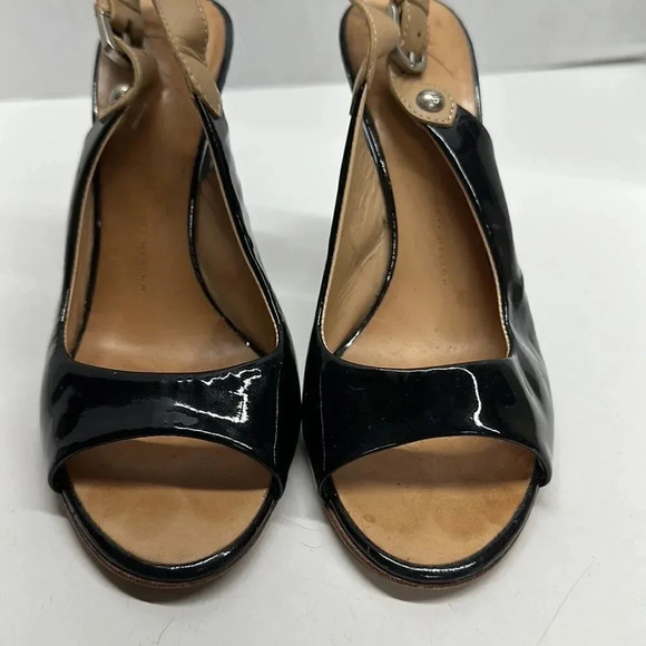 Giuseppe Zanotti Heels High Heel Open Toe Ankle Strap Patent Leather Size 9.5 - Picture 2 of 11